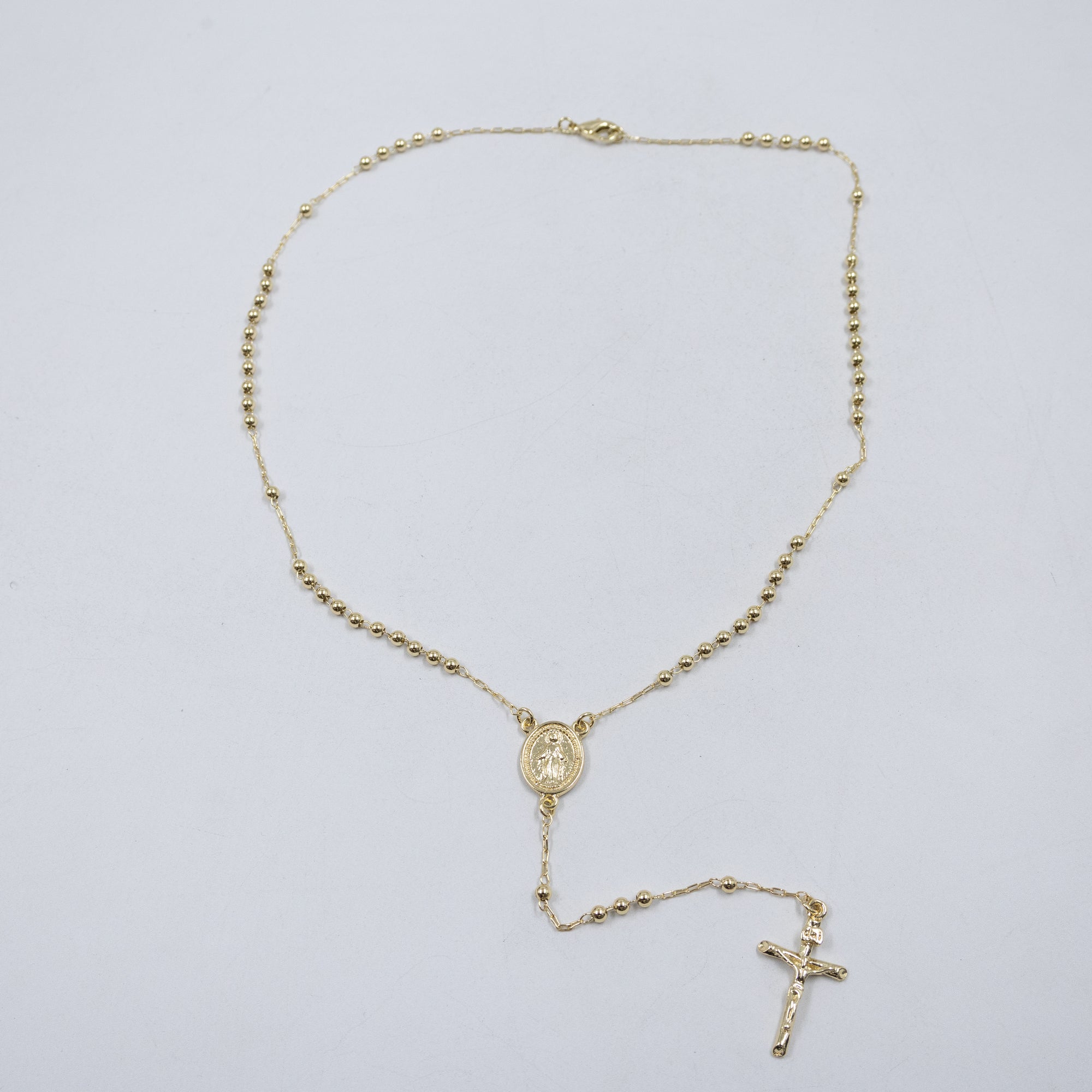 Collar Dorado Religioso M3 Oro Laminado