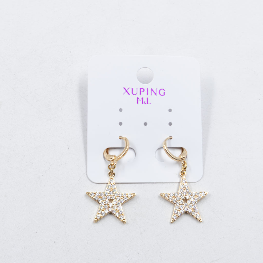 Aretes Xuping Dorados M8 Oro Laminado