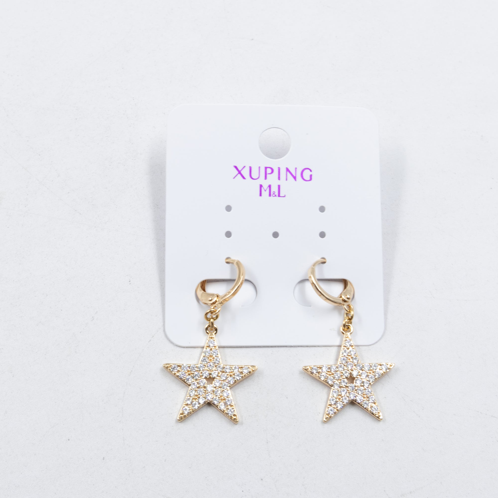 Aretes Xuping Dorados M8 Oro Laminado