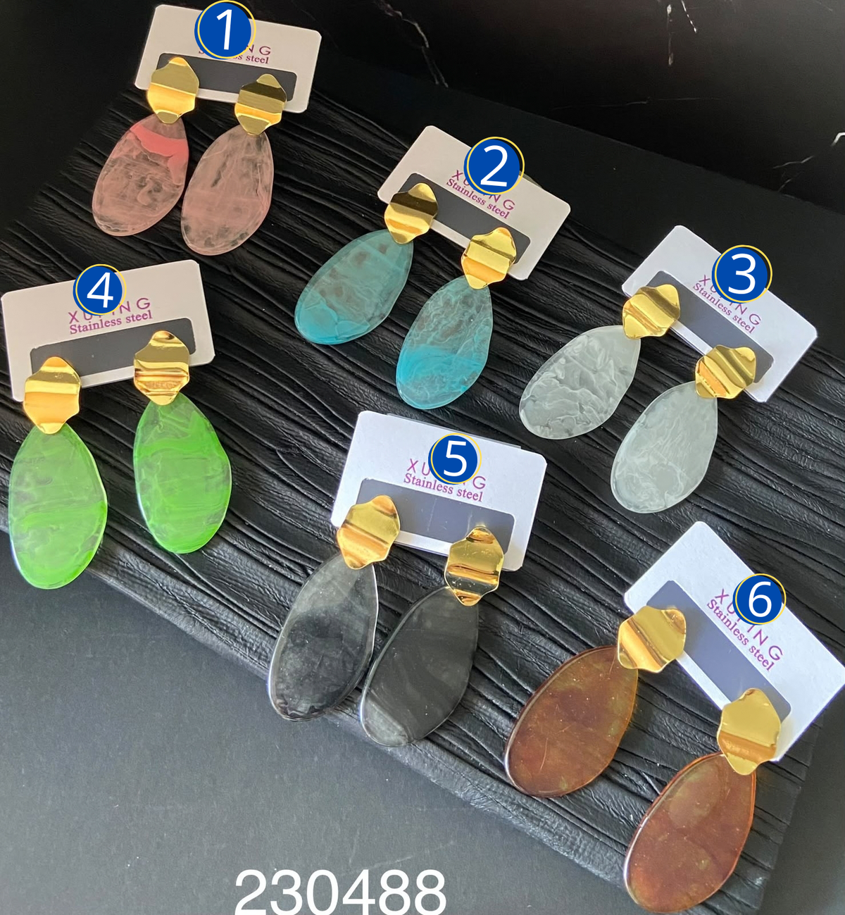 [03/OCTUBRE/26] Aretes Dorados Diferentes Diseños M37 Acero Inoxidable