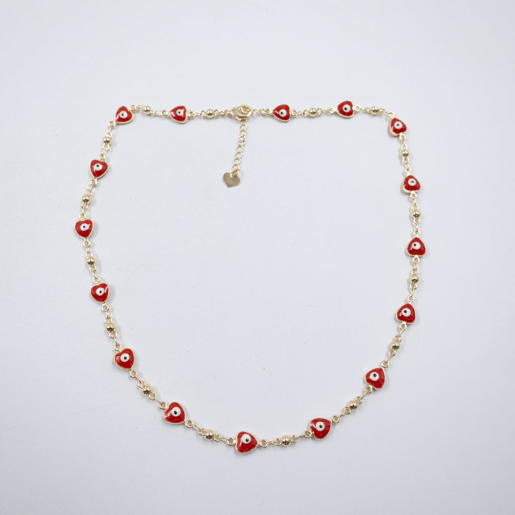 Collar Dorado de Ojo Turco M5 Oro Laminado