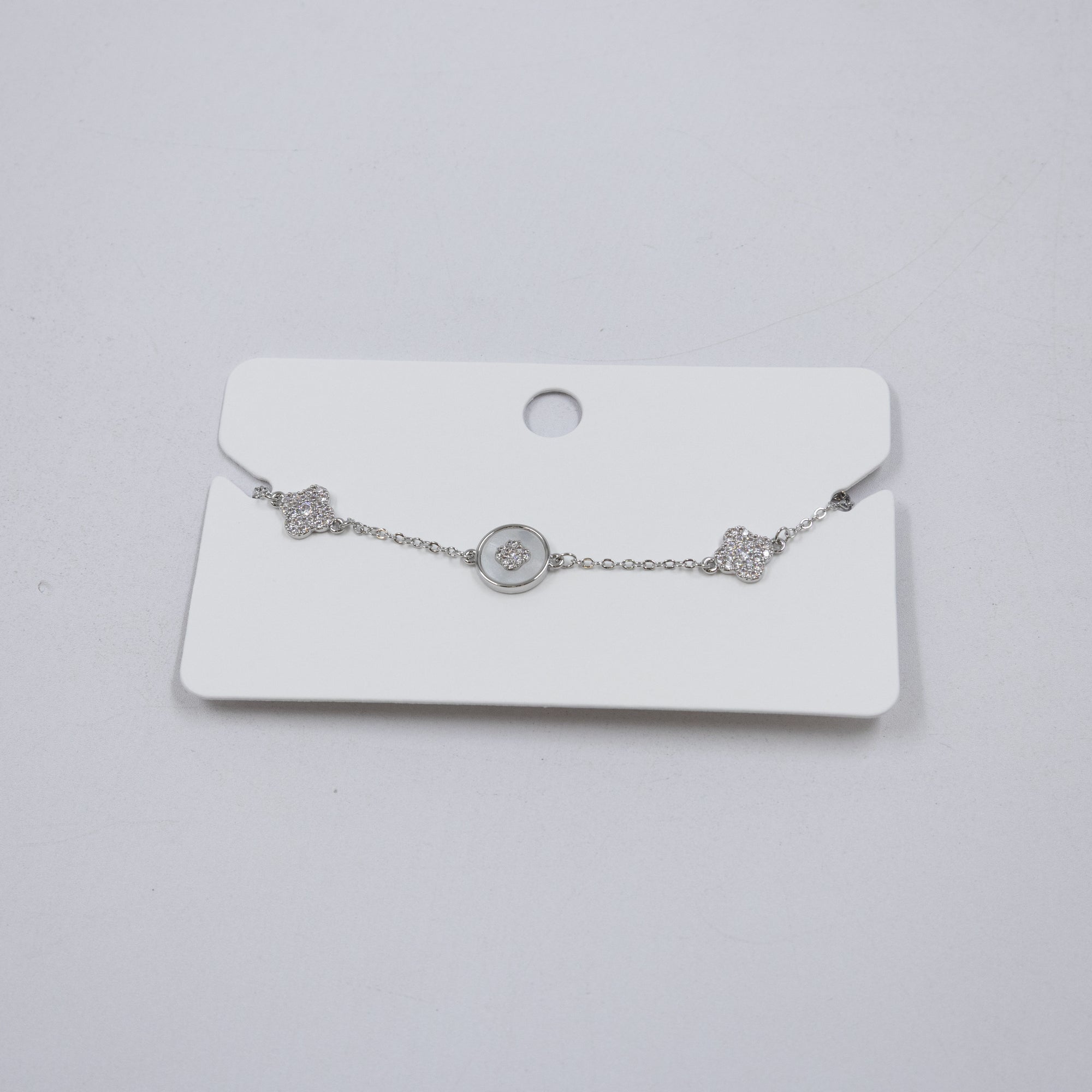 Pulsera Plateada Ansheli 39 Oro Laminado