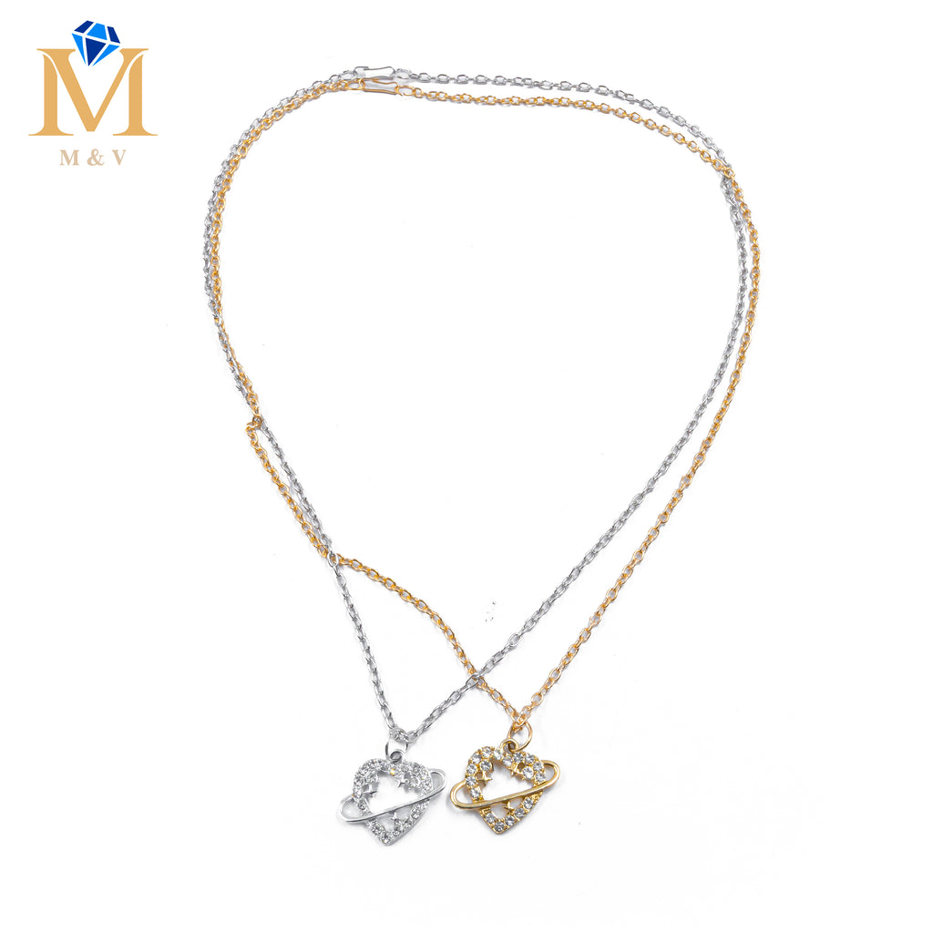 Collares en Pareja de corazón M7 Acero Inoxidable