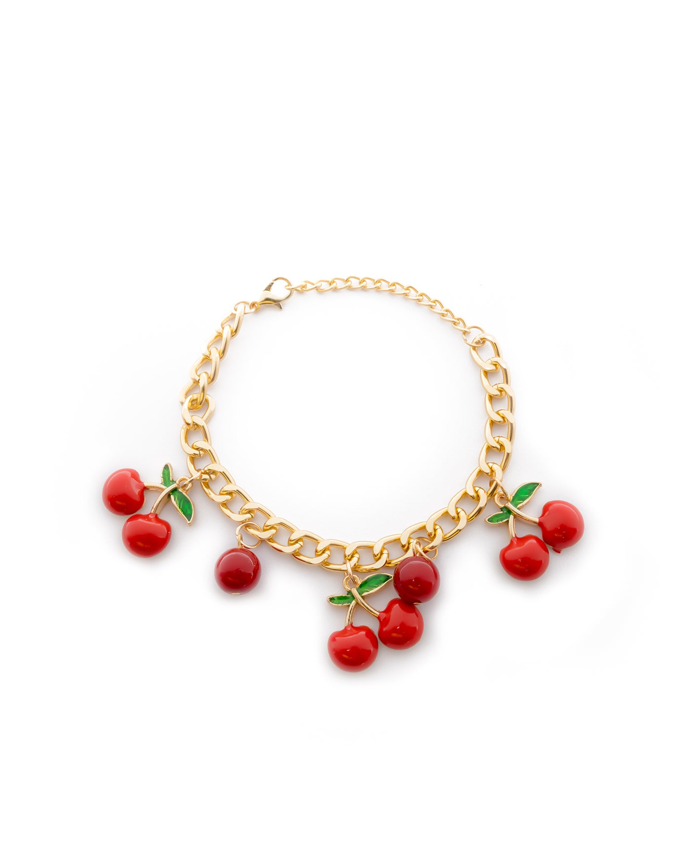 PULSERA DE CEREZA M4 ORO LAMINADO