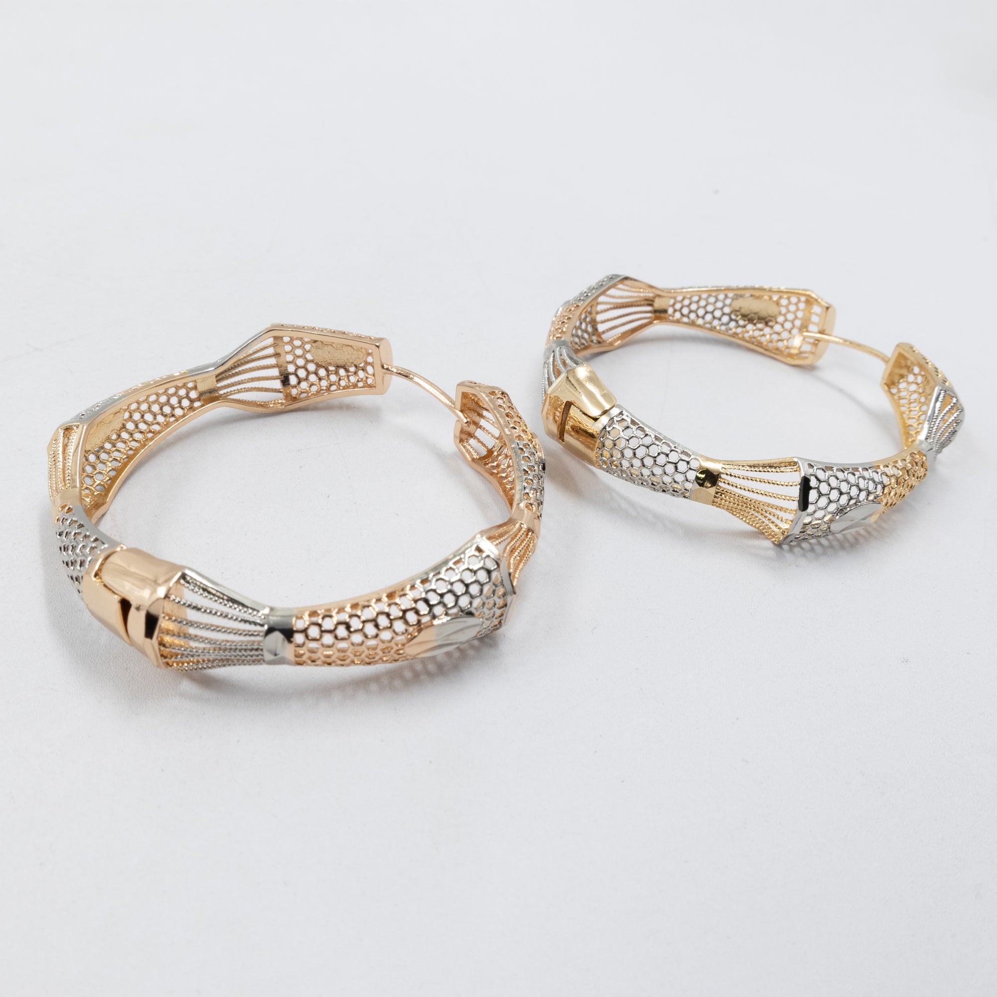 Aretes color Oro Florentino M1 Oro Laminado