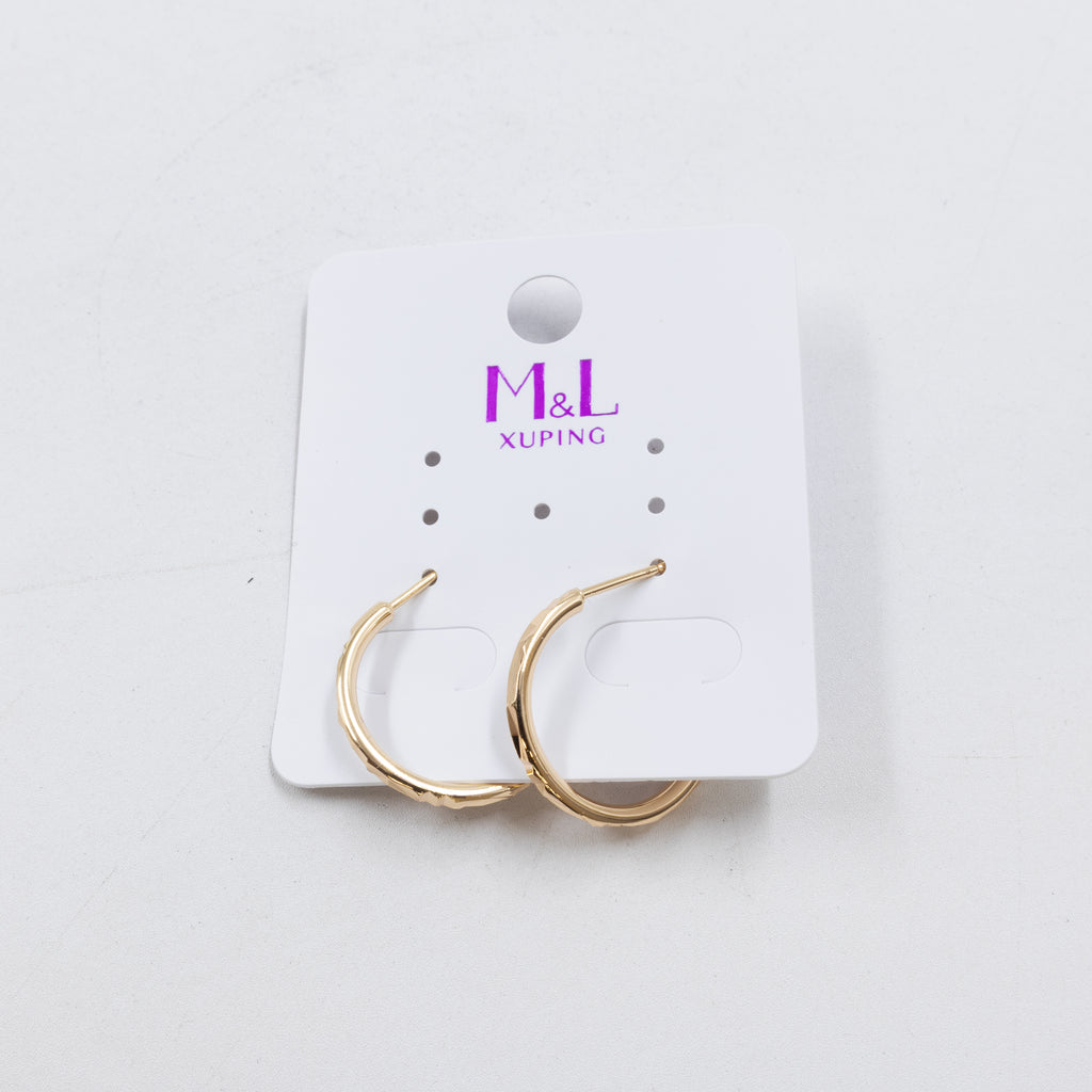 Aretes Dorados Xuping de Aro M5 Oro Laminado
