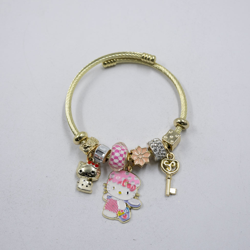 Pulsera tipo Pandora M10 Oro Laminado