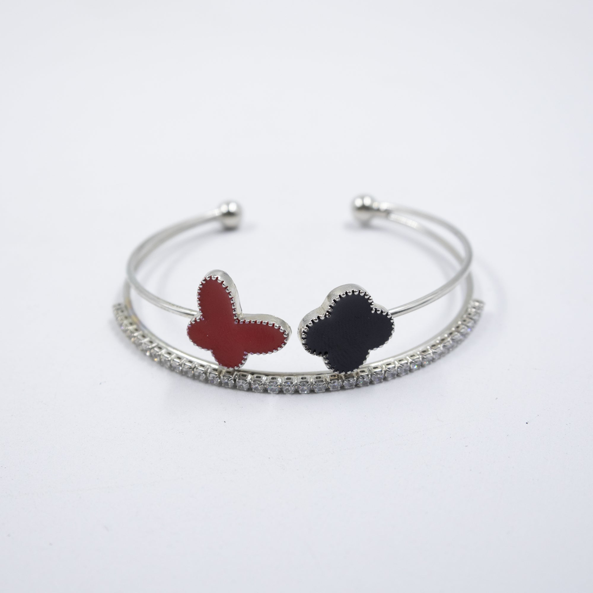 Pulsera dorada y Plateadas con piedras M3 Oro Laminado