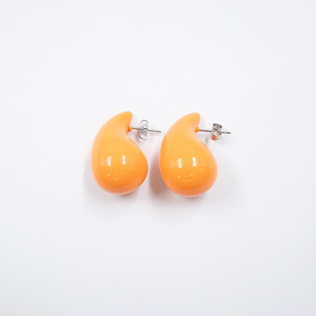 Aretes Medianos de colores M4 Oro Laminado