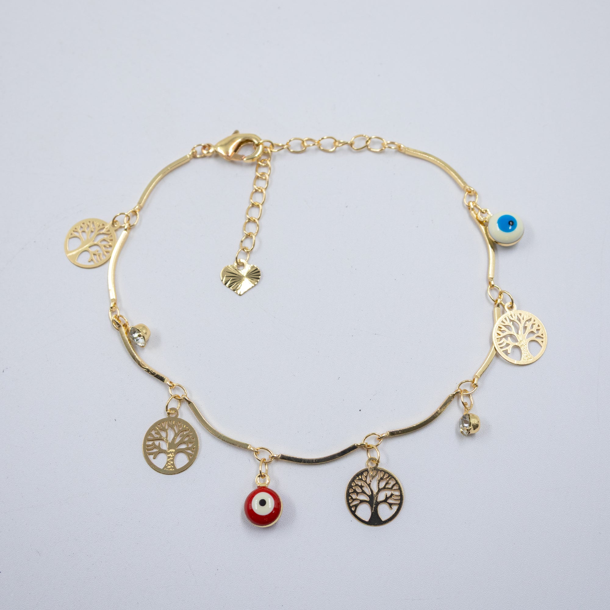 Pulsera Dorada de Ojo Turco M1 Oro Laminado