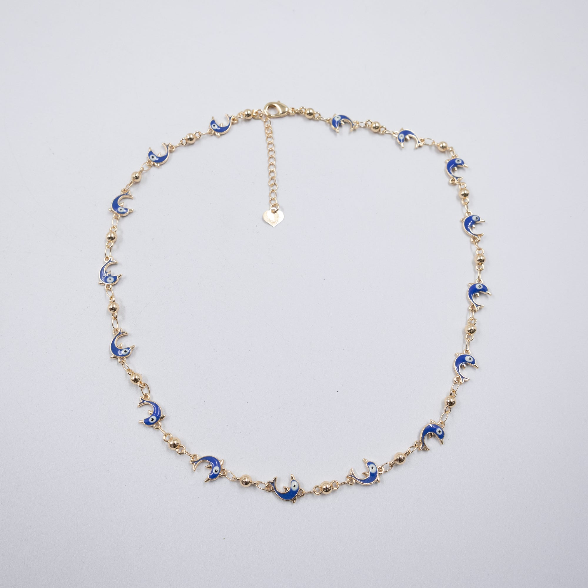 Collar Dorado de Ojo Turco M6 Oro Laminado