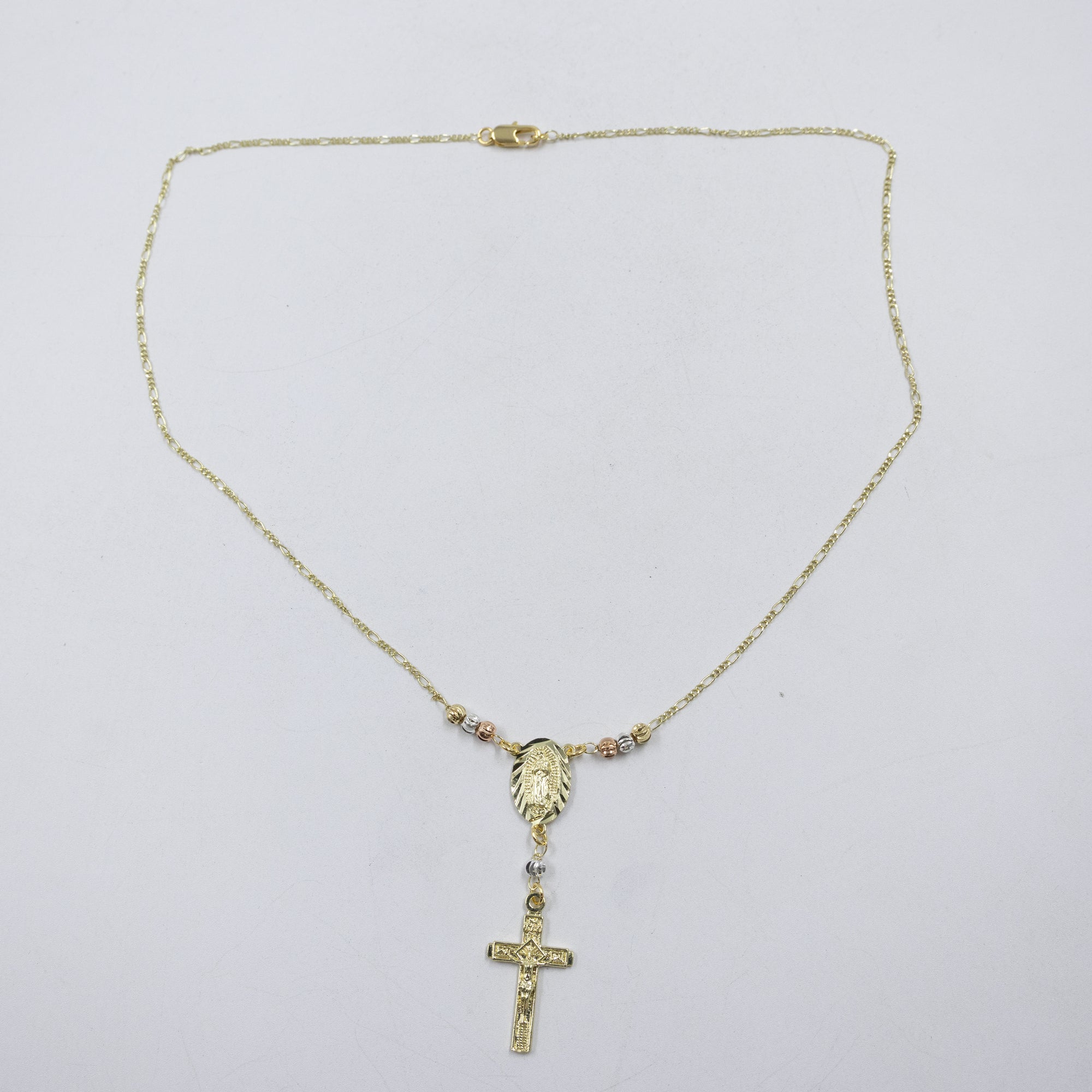 Collar Dorado Religioso M1 Oro Laminado
