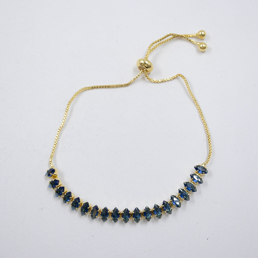 Pulseras Doradas con Piedras M9 Oro Laminado