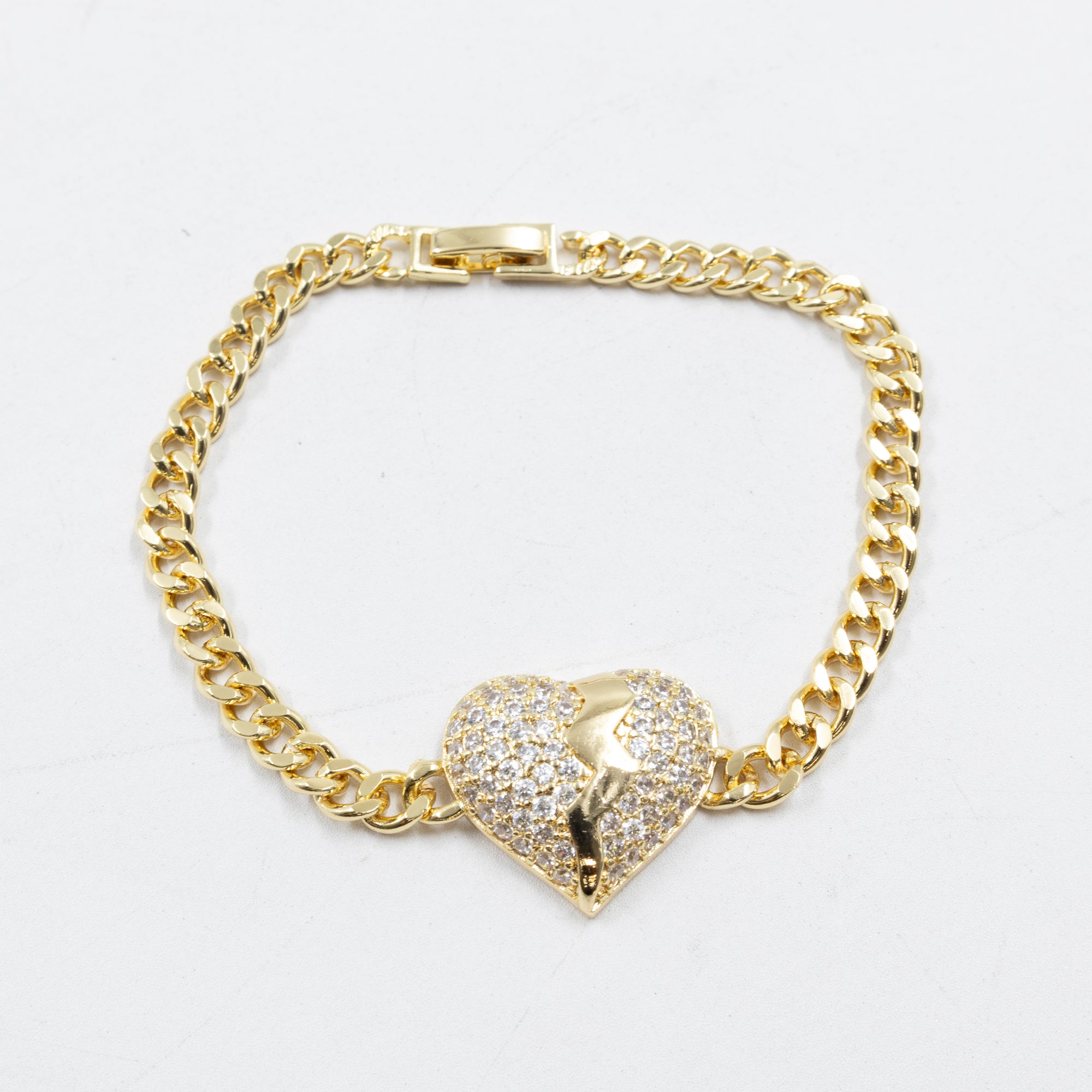 Pulseras Doradas con Piedras M12 Oro Laminado