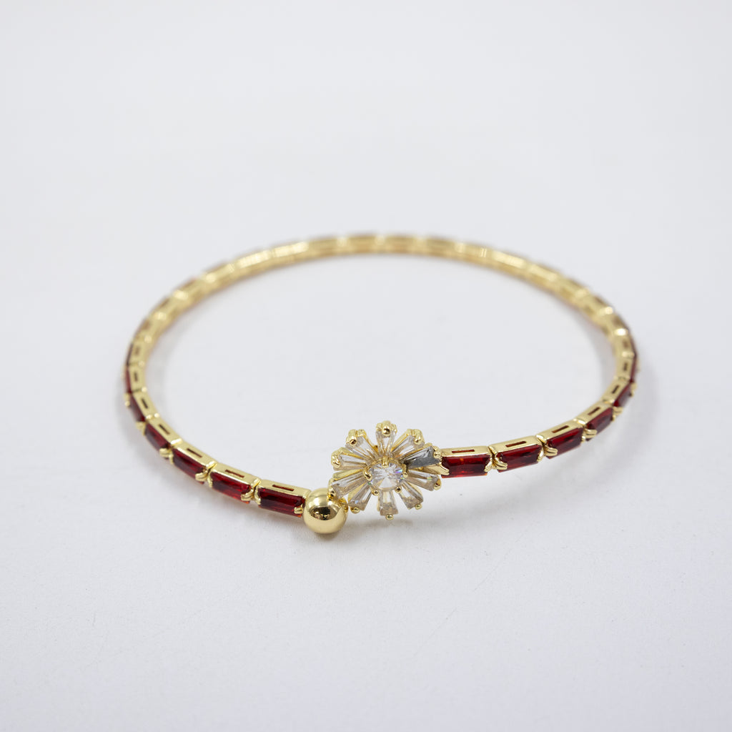 Pulsera Dorada con Piedras M2 Oro Laminado