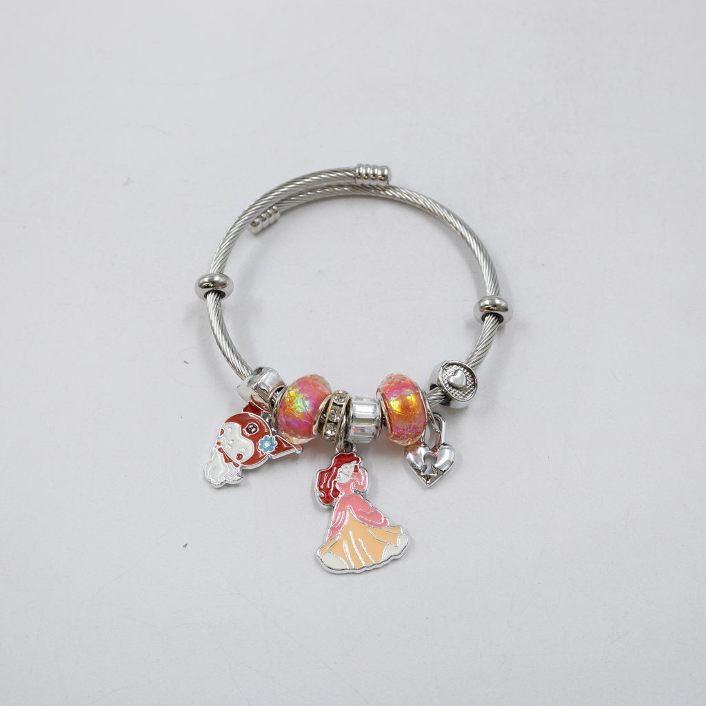 Pulsera tipo Pandora Plateados M8 Oro Laminado