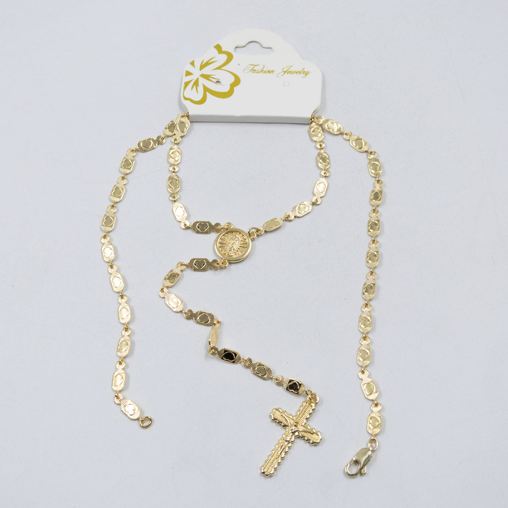 Collar Dorado Religioso M3 Oro Laminado