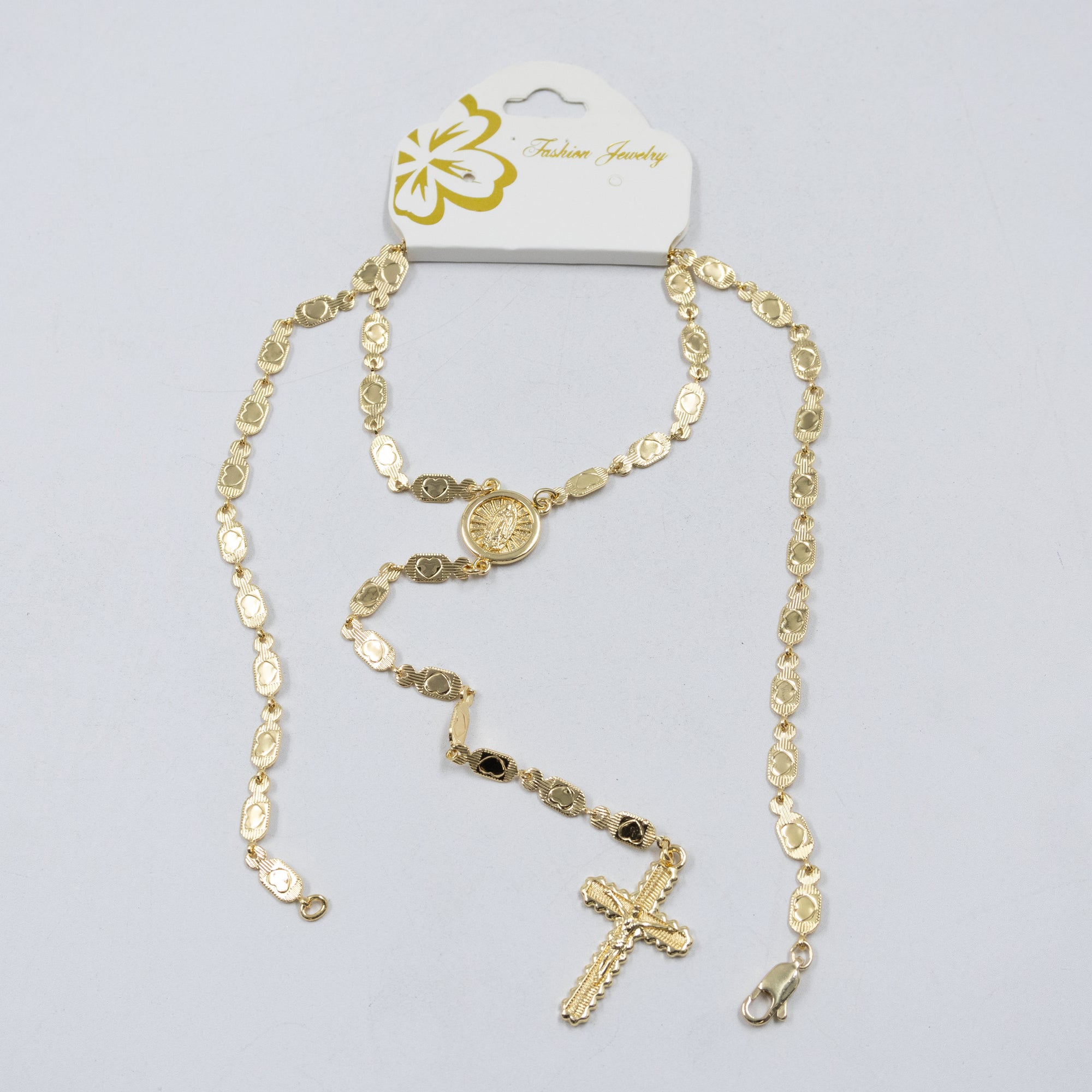 Collar Dorado Religioso M3 Oro Laminado