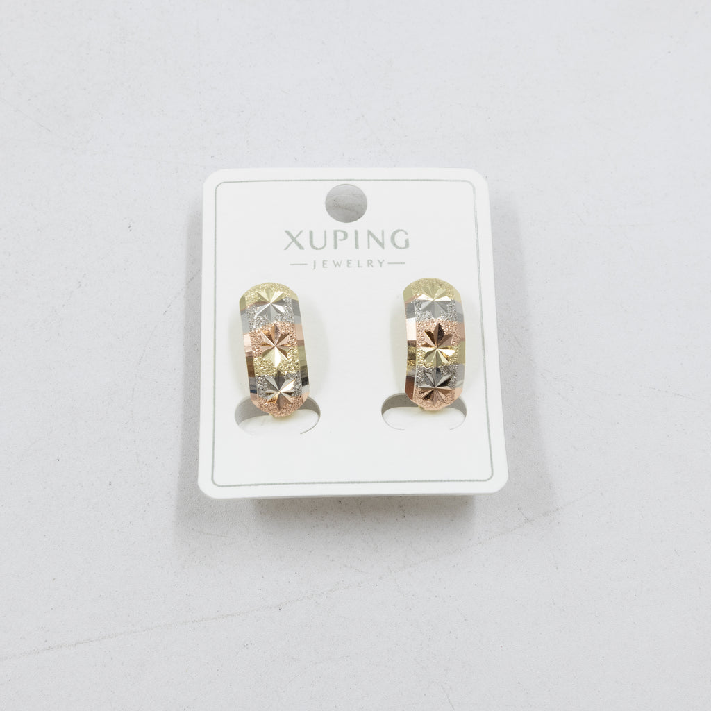 Aretes Oro Florentino Xuping M2 Oro Laminado