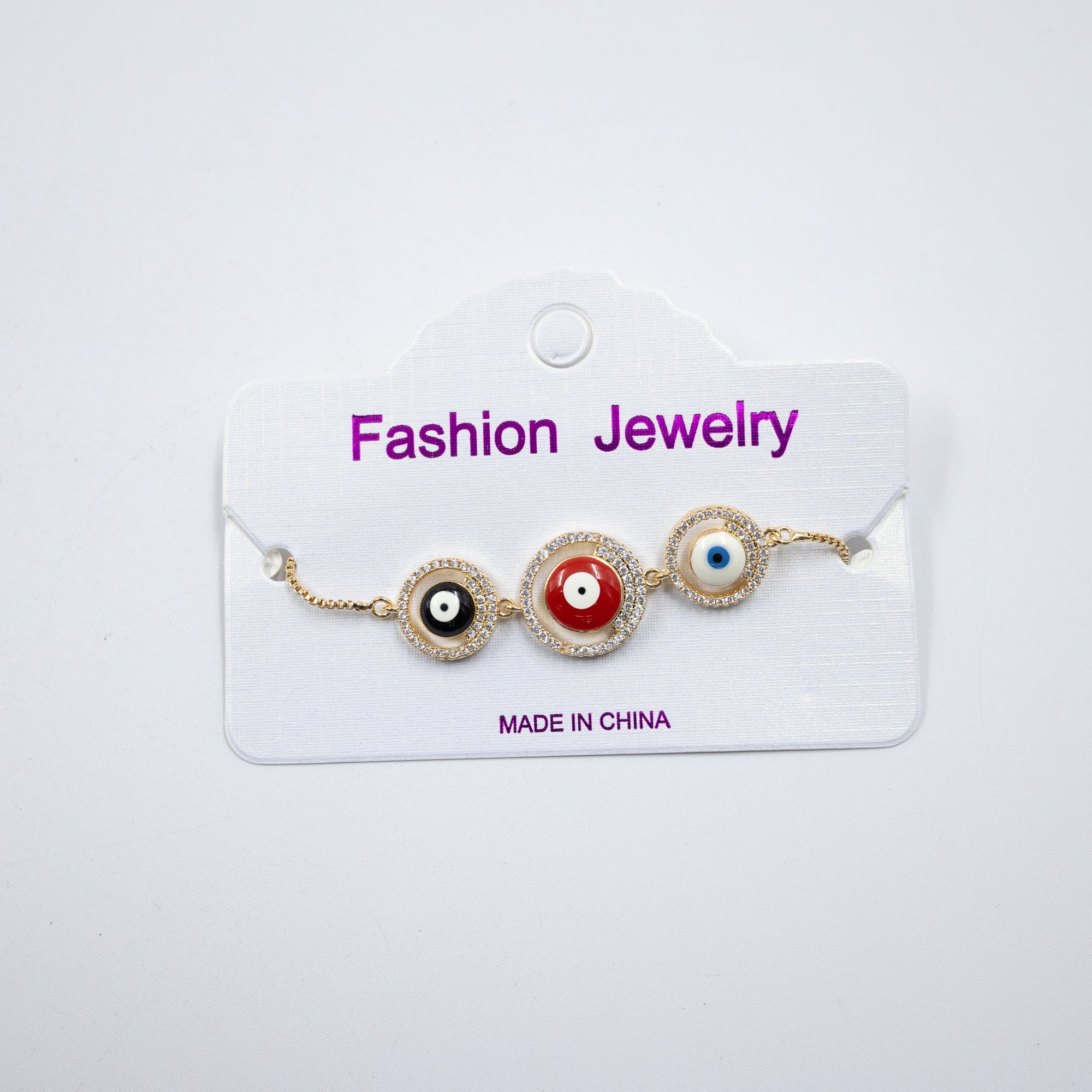 Pulsera Dorada de Ojo Turco M4 Oro Laminado