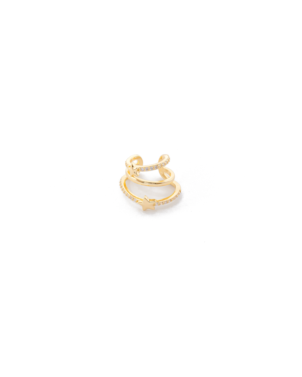 Aretes Simulador Dorados M6 Oro Laminado
