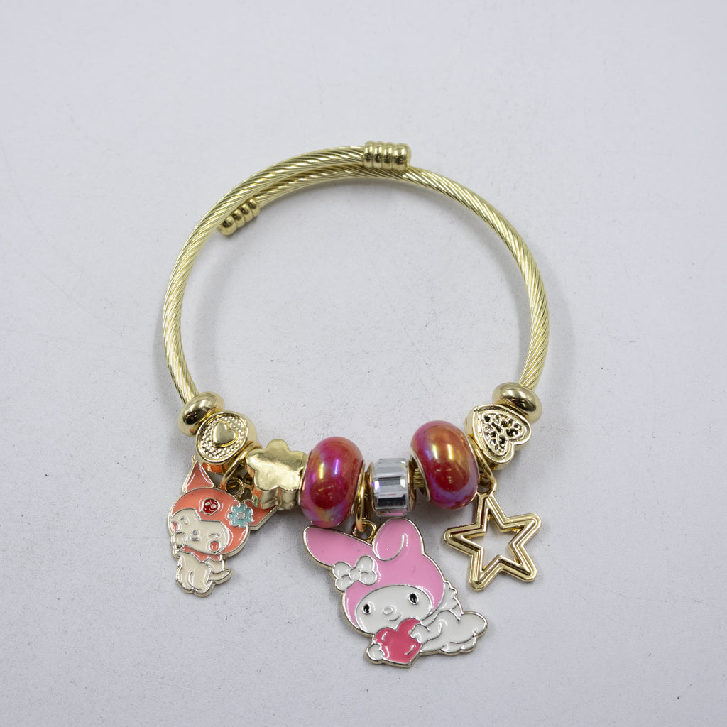 Pulsera tipo Pandora M4 Oro Laminado