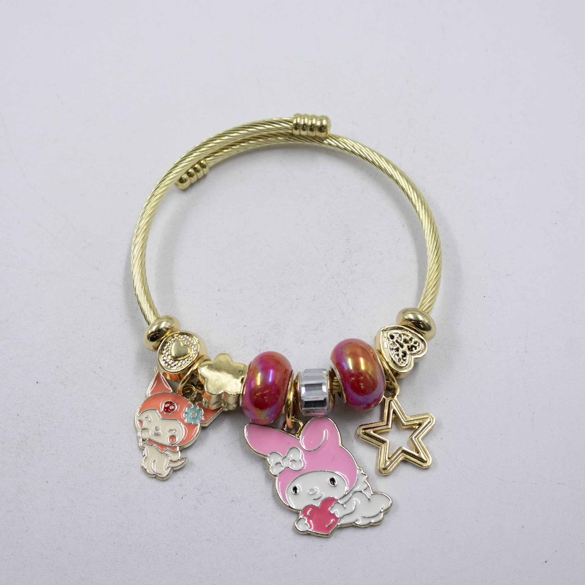 Pulsera tipo Pandora M4 Oro Laminado