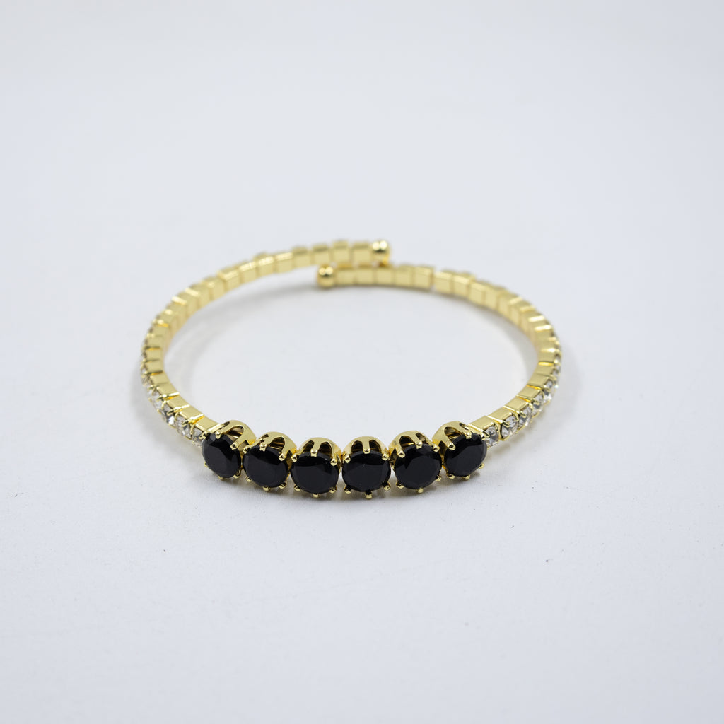 Pulseras Doradas con Piedras M6 Oro Laminado