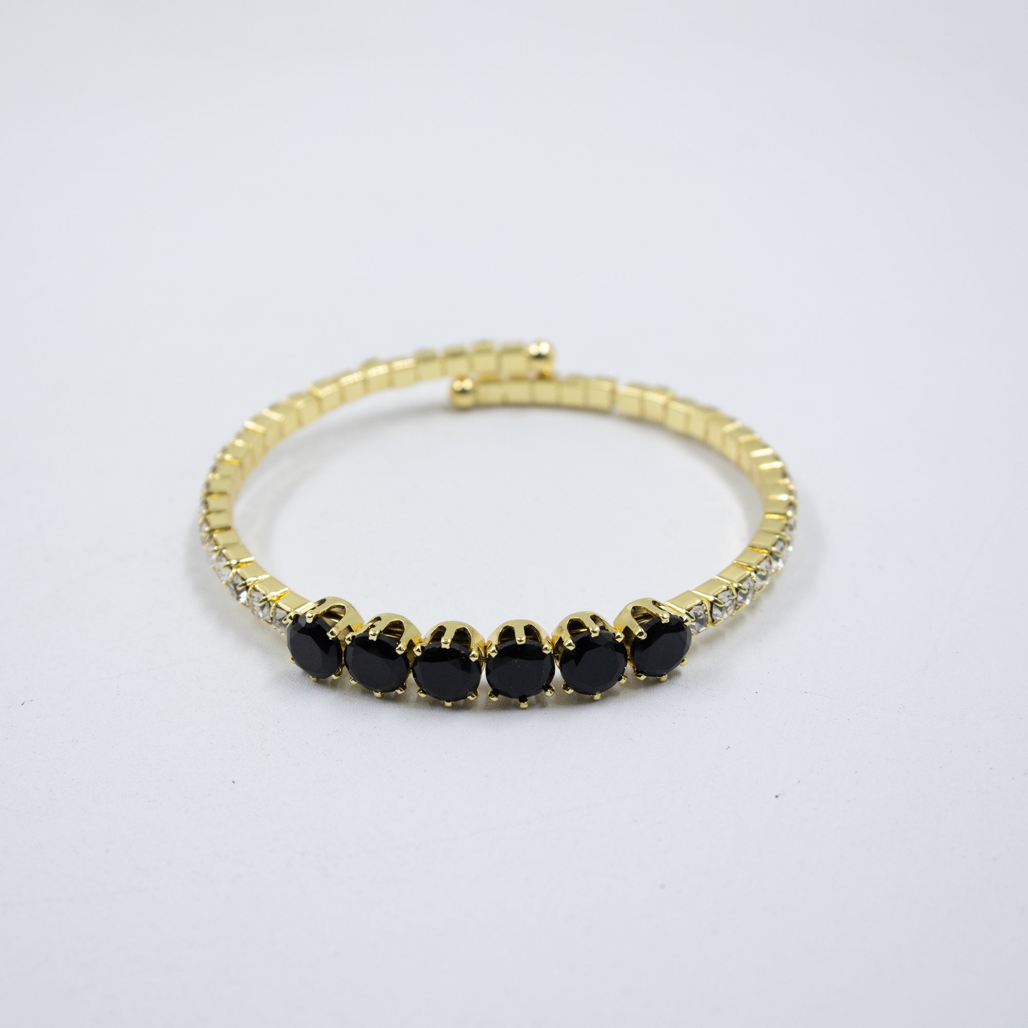 Pulseras Doradas con Piedras M6 Oro Laminado
