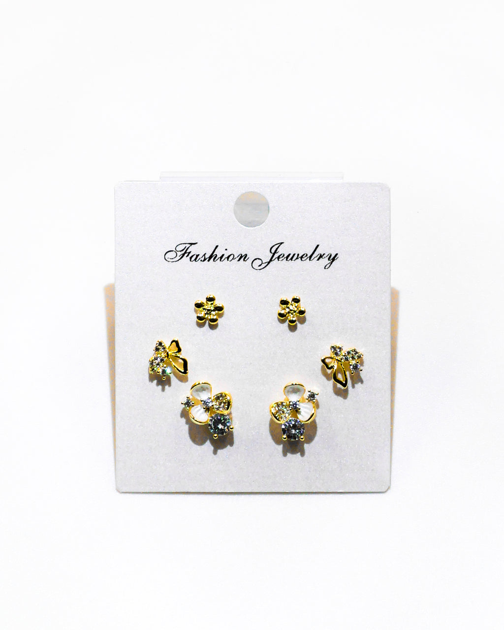 Set Aretes X3 - M4 Oro Laminado
