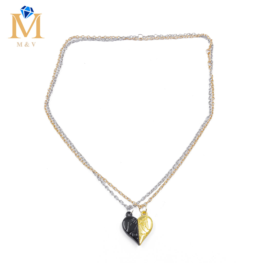 Collares en Pareja de corazón M4 Acero Inoxidable