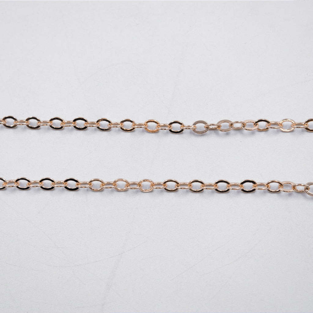 Cadenas Xuping Oro Rosado M3 Oro Laminado