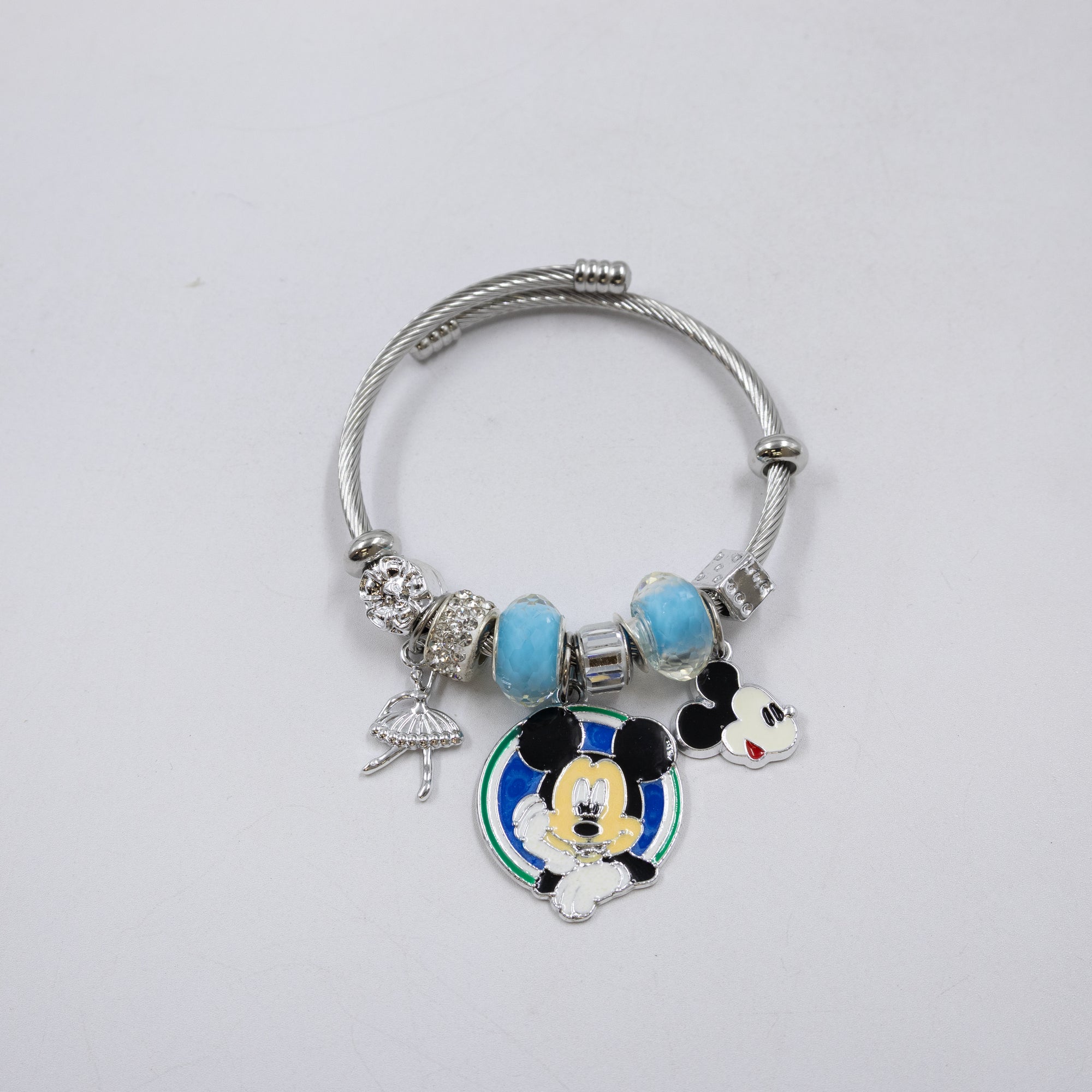Pulsera tipo Pandora Plateados M9 Oro Laminado