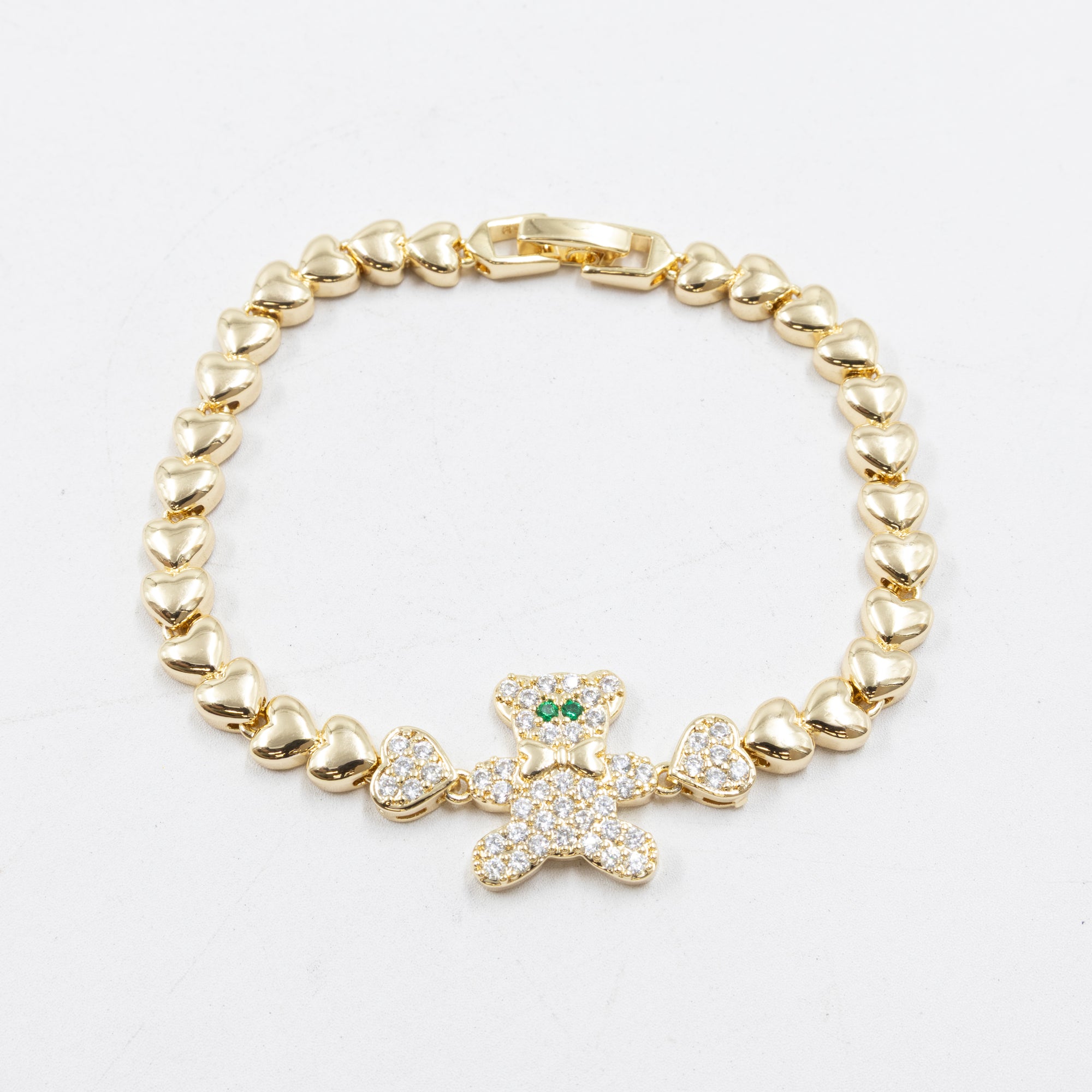 Pulseras Doradas con Piedras M9 Oro Laminado