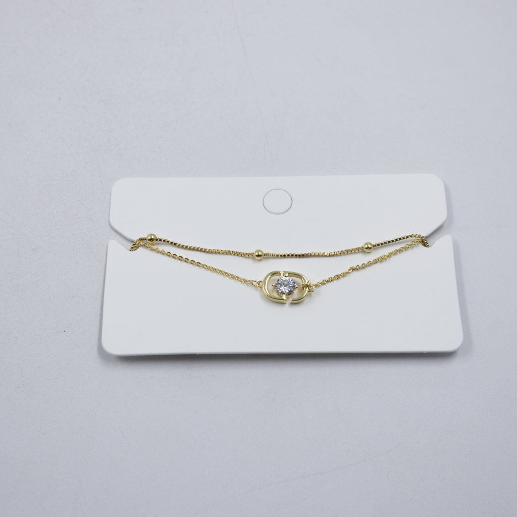 Pulsera Dorada Ansheli M3 Oro Laminado
