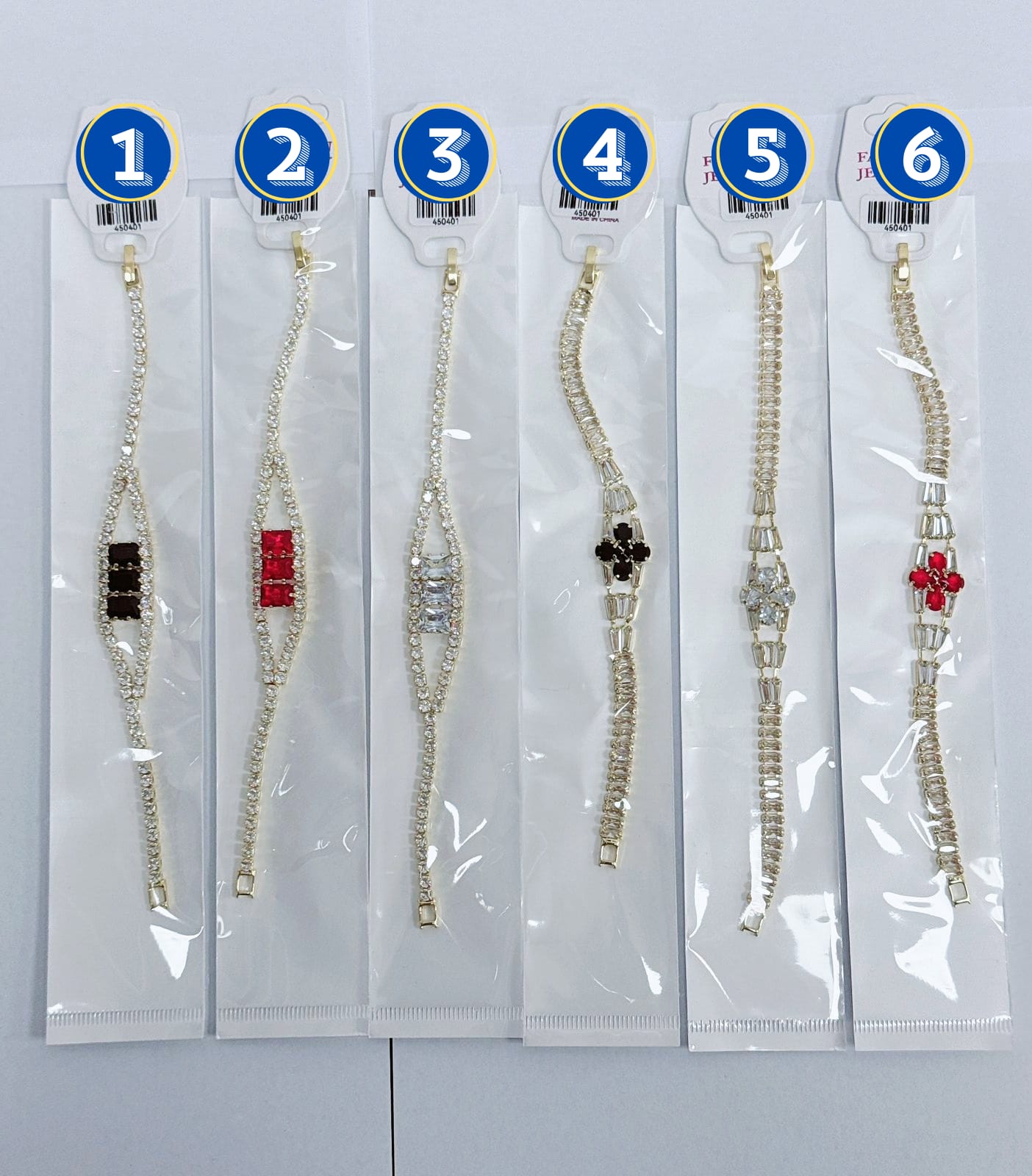 Pulsera Cristal M3 Oro Laminado