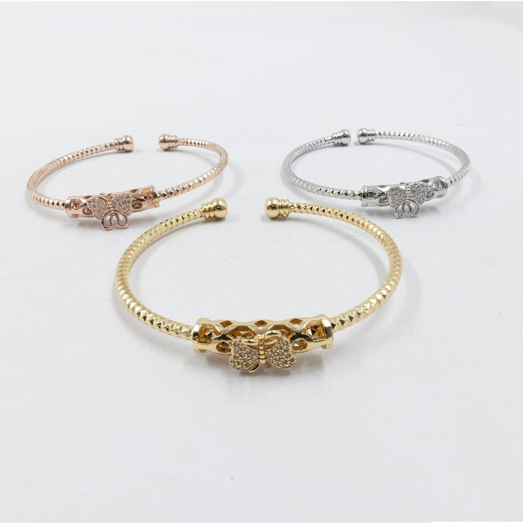 Pulseras Ajustable de tres colores  M2 Oro Laminado