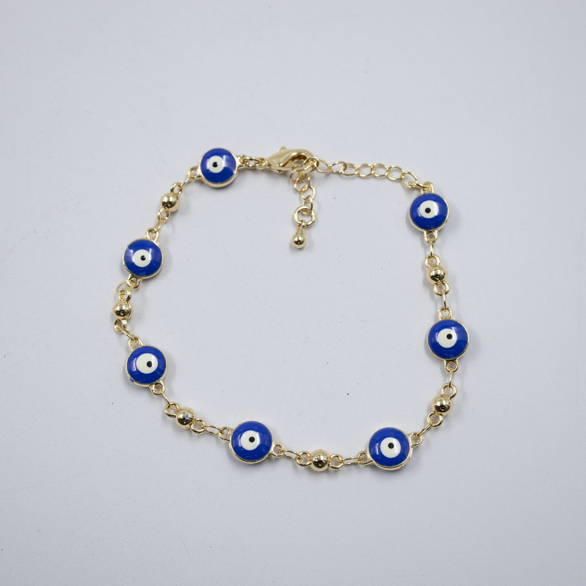 Pulsera Dorada de Ojo Turco M3 Oro Laminado