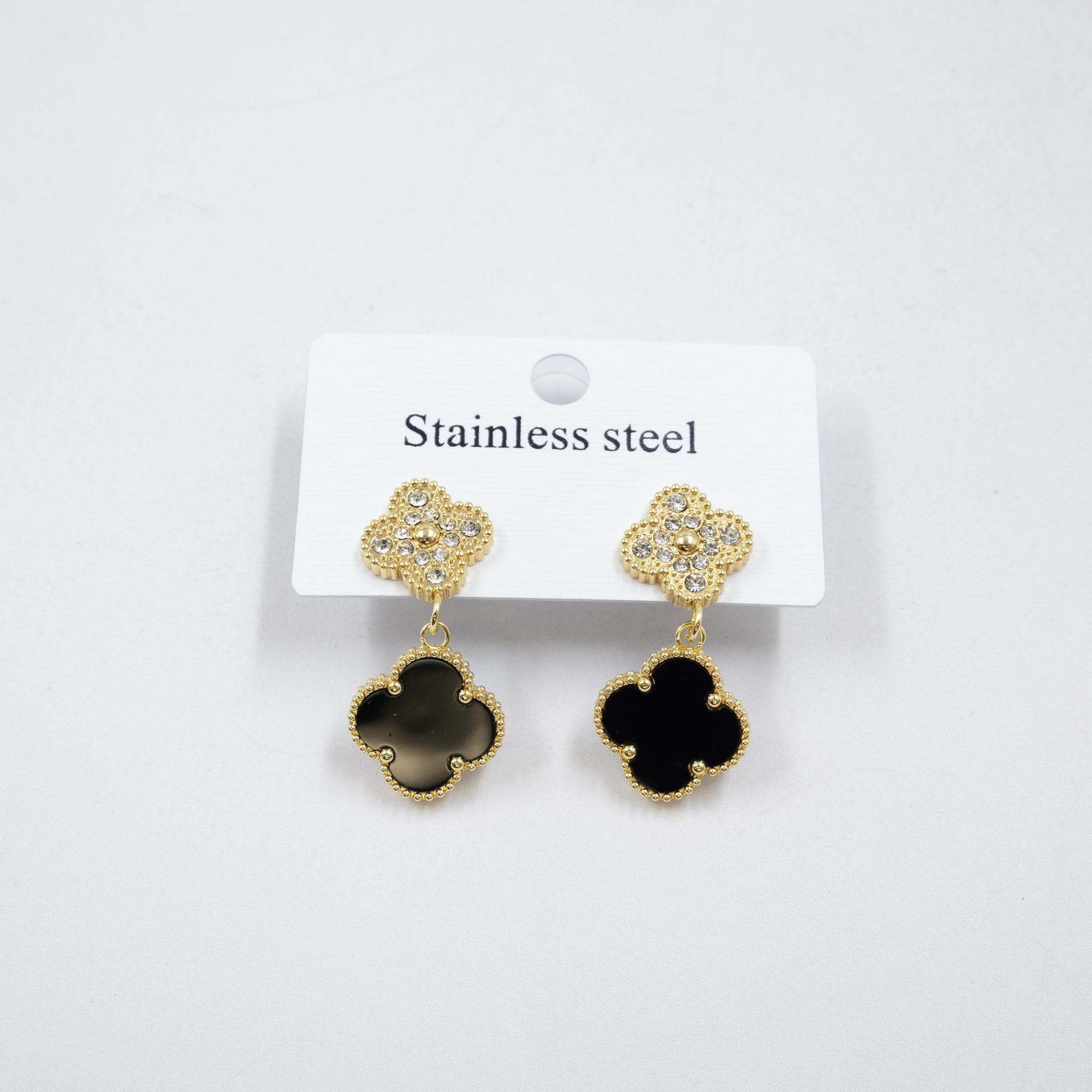 Aretes Dorados de Trebol M3 Oro Laminado