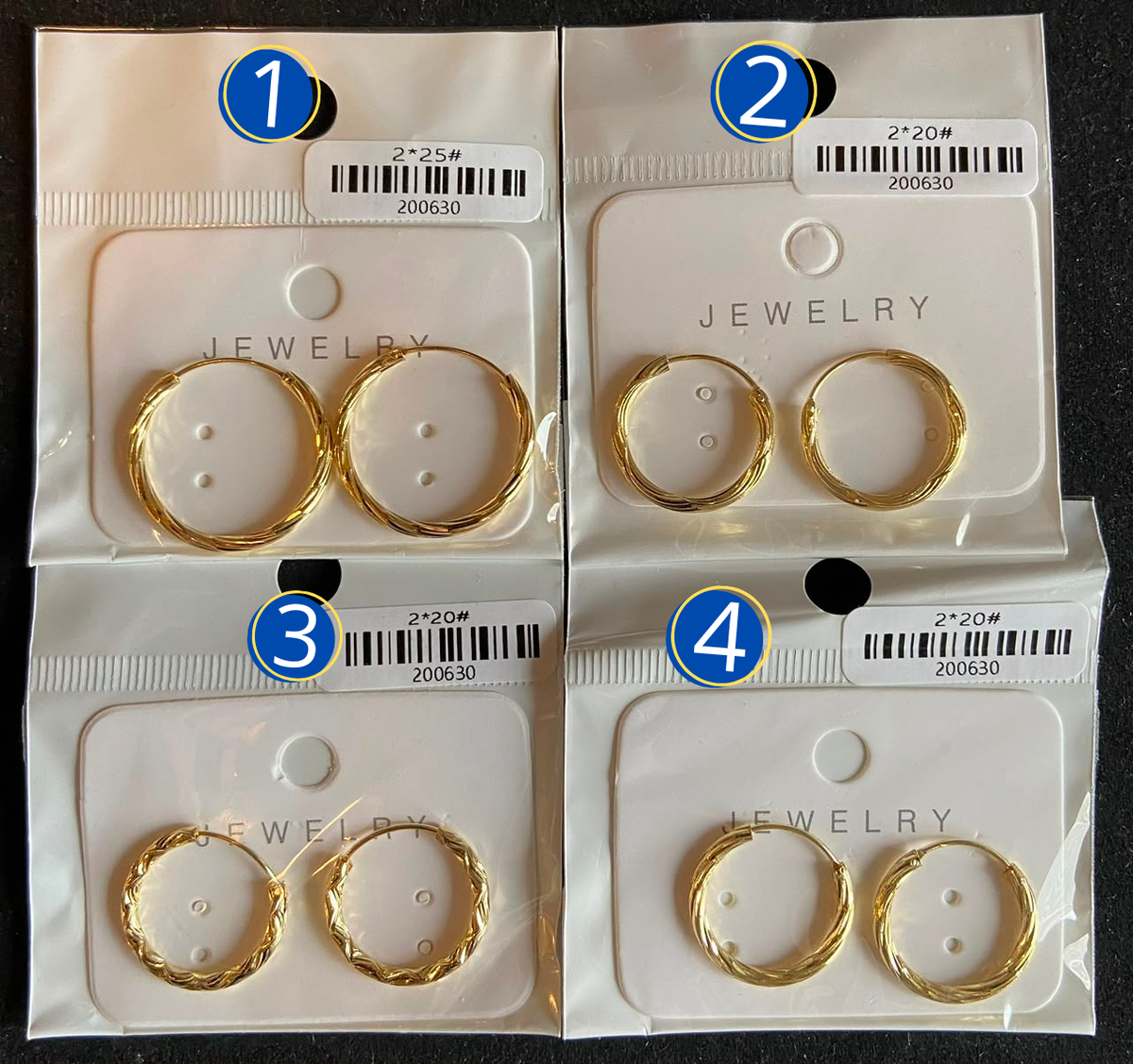[12/SEPTIEMBRE/26] Arracadas doradas M5 Oro Laminado