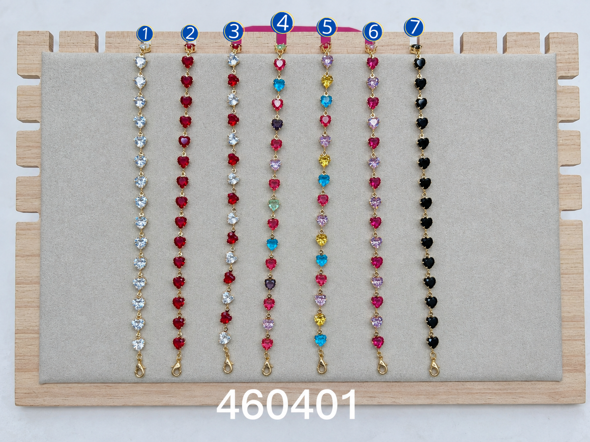 [12/SEPTIEMBRE/26] Pulseras Doradas con piedras M1 Oro Laminado