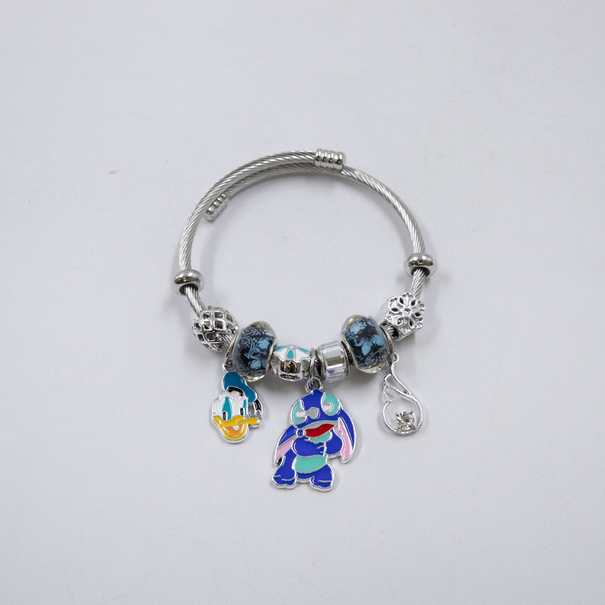 Pulsera tipo Pandora Plateados M11 Oro Laminado