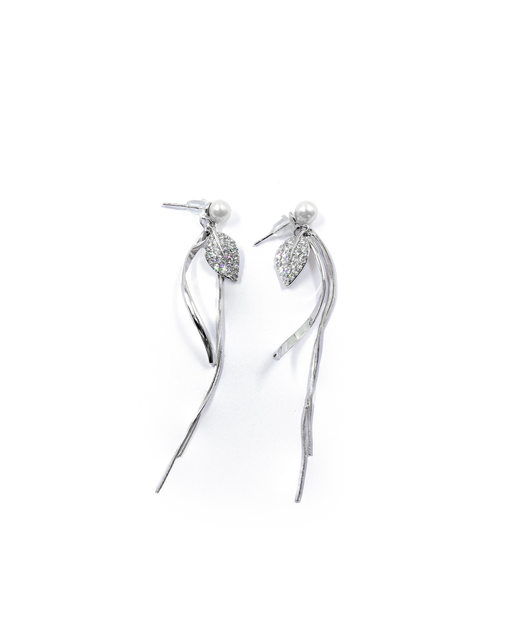 Aretes Largos Ansheli Plateados M23 Oro Laminado