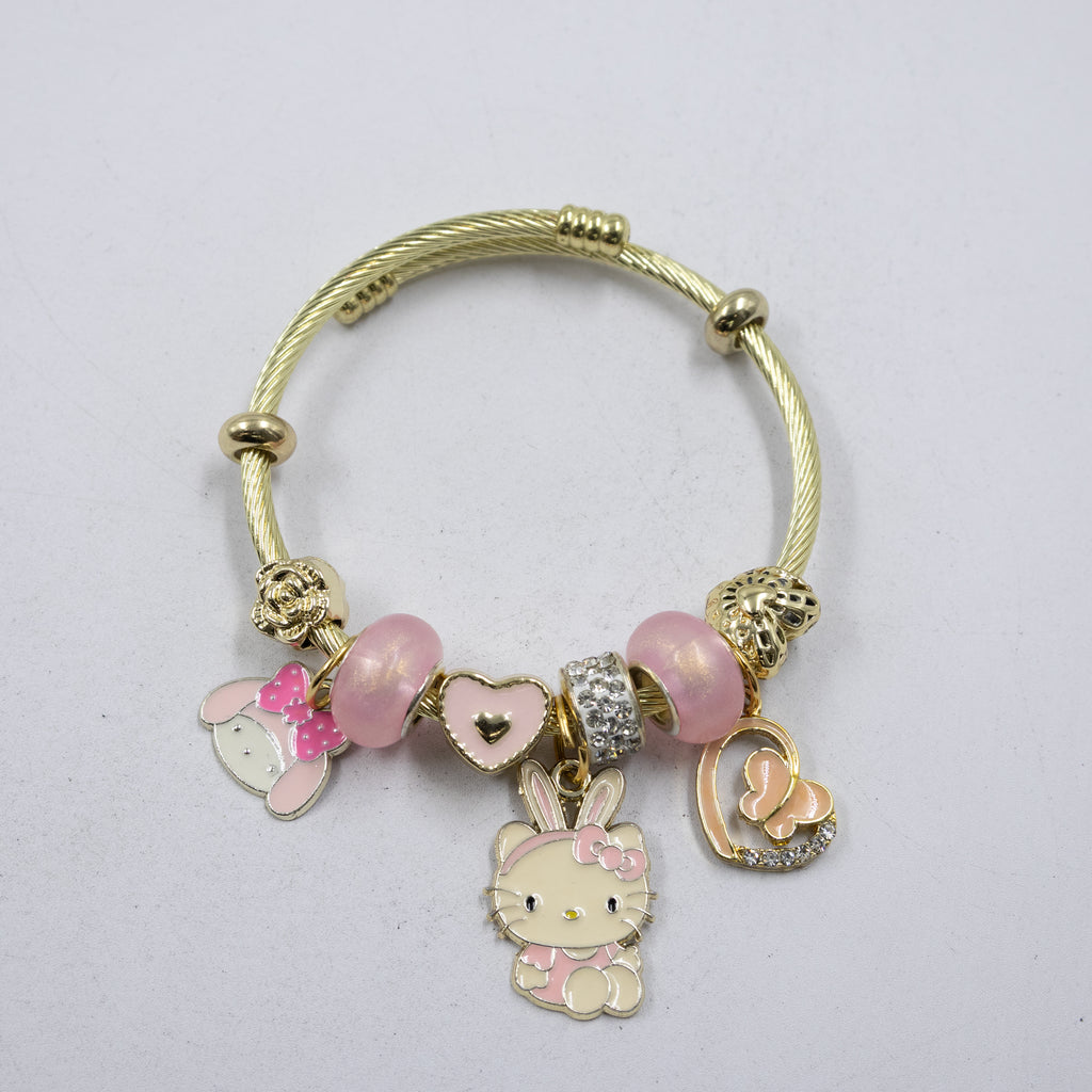 Pulsera tipo Pandora M2 Oro Laminado