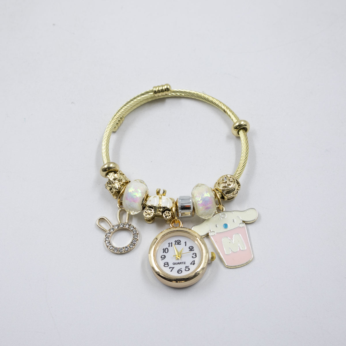 Pulsera tipo Pandora Dorados M16 Oro Laminado