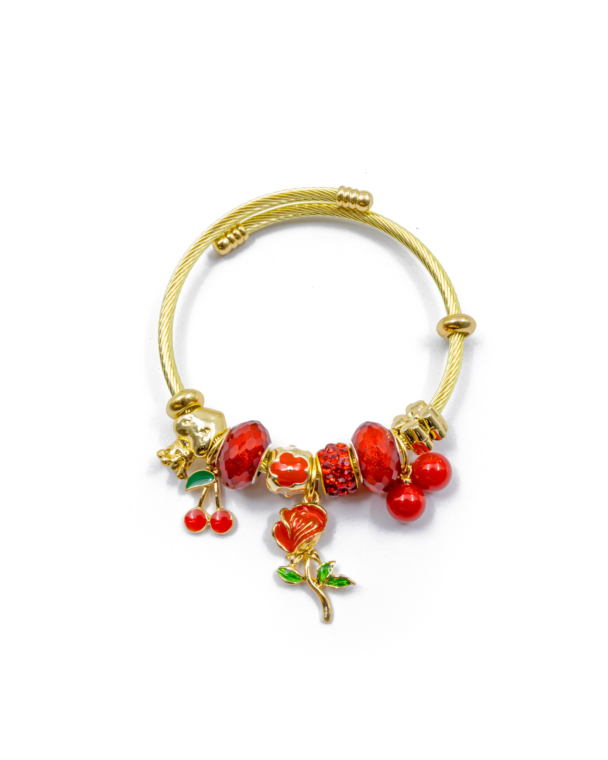 PULSERA DE CORAZON M1 ORO LAMINADO