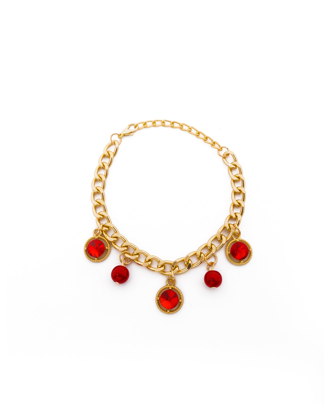 PULSERA DE CEREZA M5 ORO LAMINADO