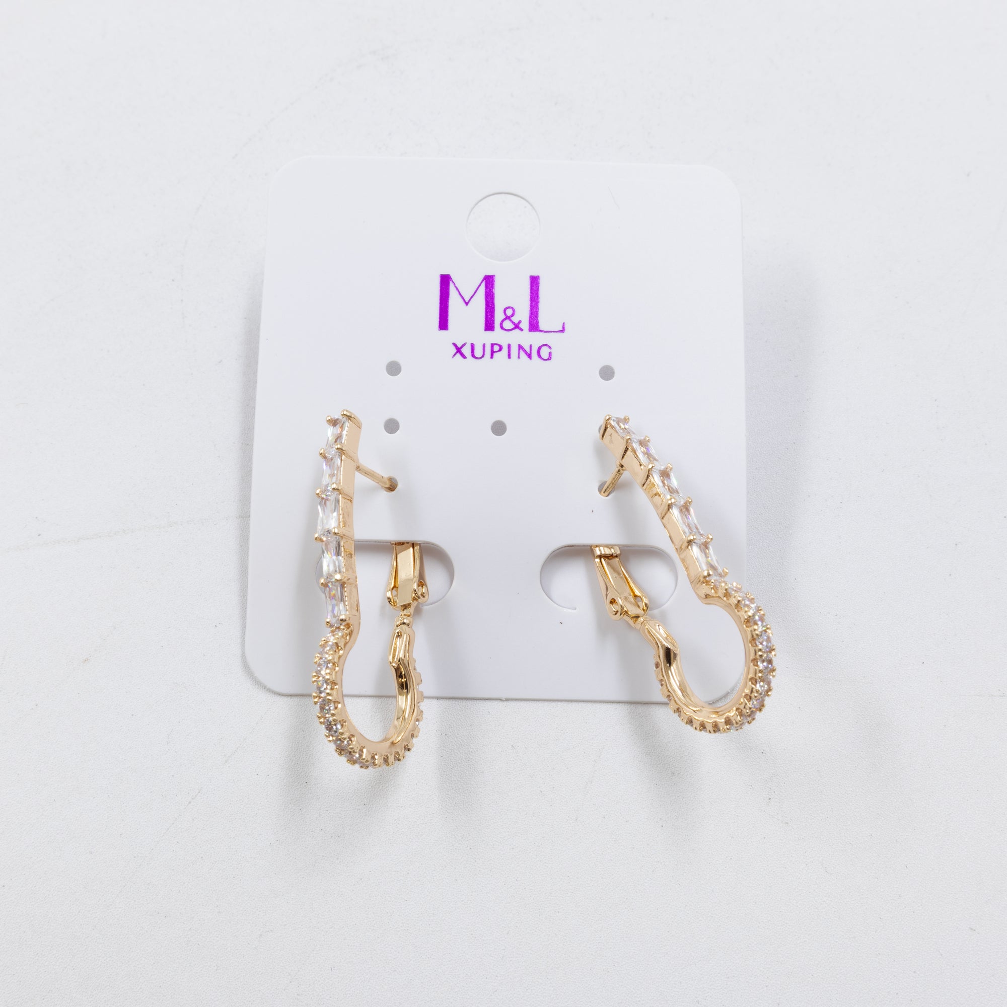 Aretes Dorados Xuping de Aro M12 Oro Laminado