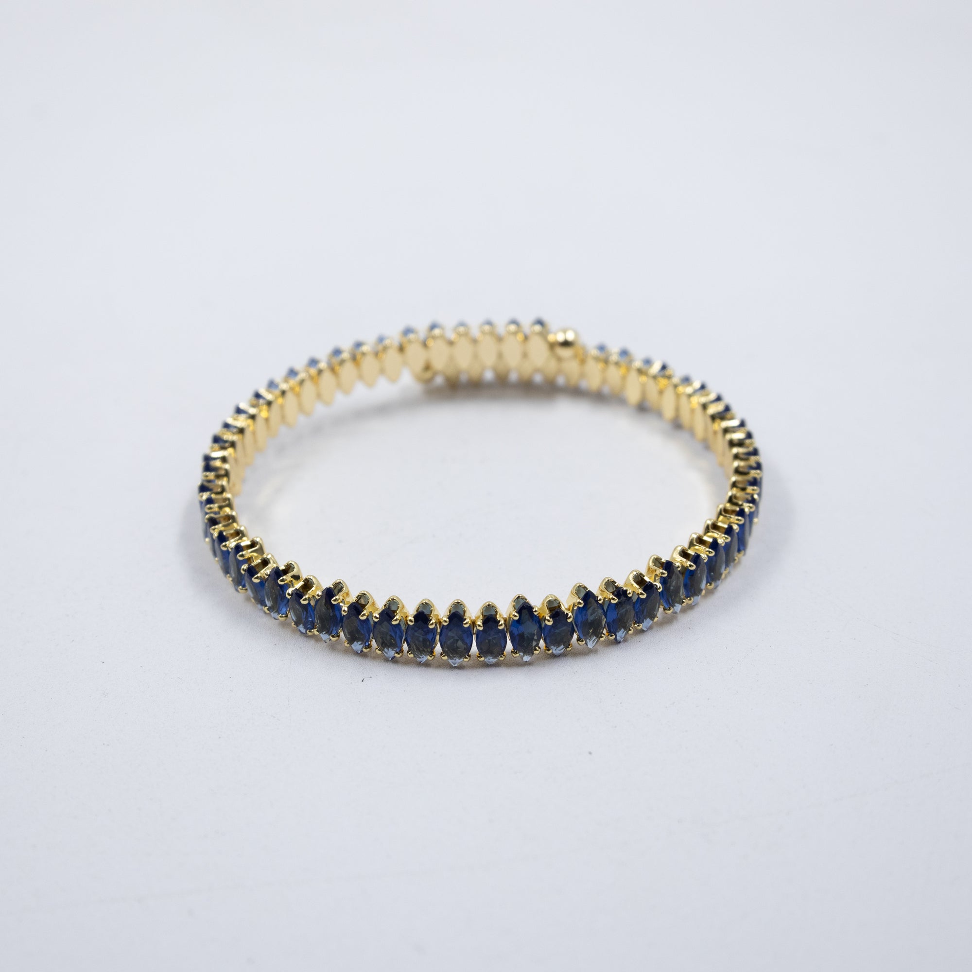 Pulseras Doradas con Piedras M4 Oro Laminado