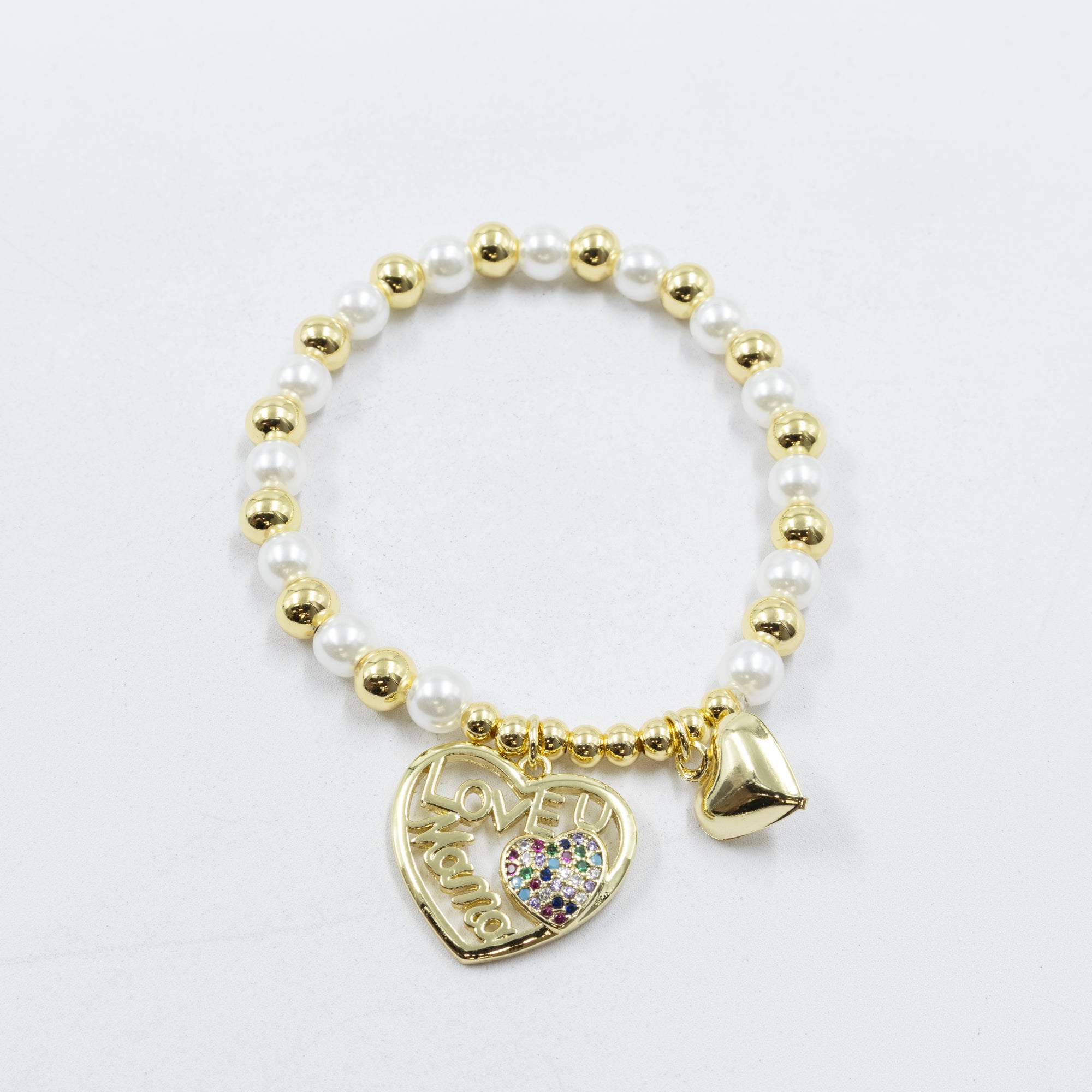 Pulsera con dije de Mamá M3 Oro Laminado 05/03/26